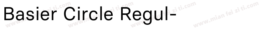 Basier Circle Regul字体转换